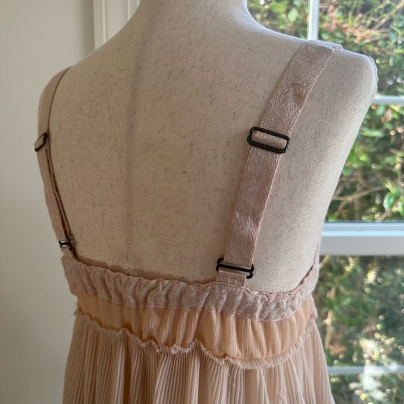 RARE FP ONE Ballet Pink Sheer Babydoll Top BEAUTIFUL DREAMY Sz XS - Picture 12 of 17